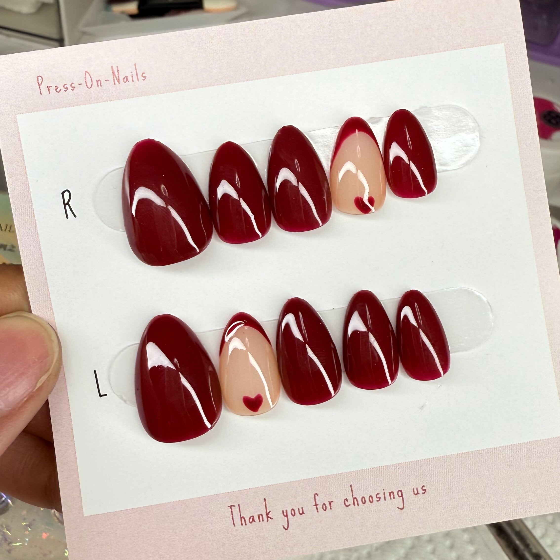 Burgundy Heart